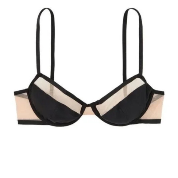 VICTORIA'S SECRET // Unlined Mesh Demi Bra 34F( 3D) - Picture 4 of 9